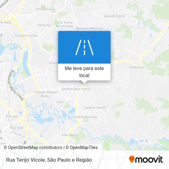 Rua Terijo Vicole mapa