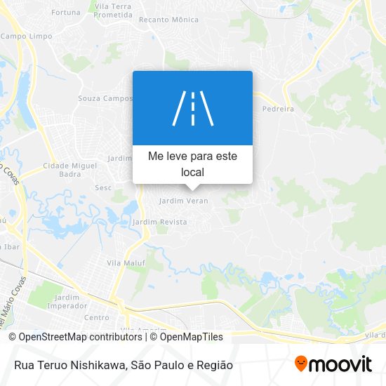 Rua Teruo Nishikawa mapa