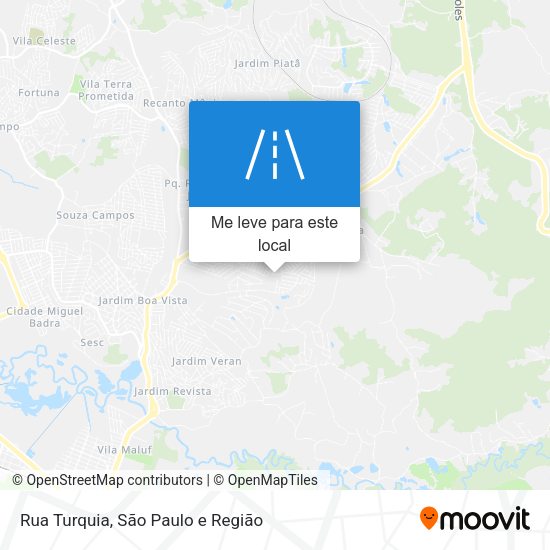 Rua Turquia mapa