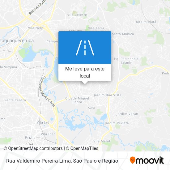 Rua Valdemiro Pereira Lima mapa