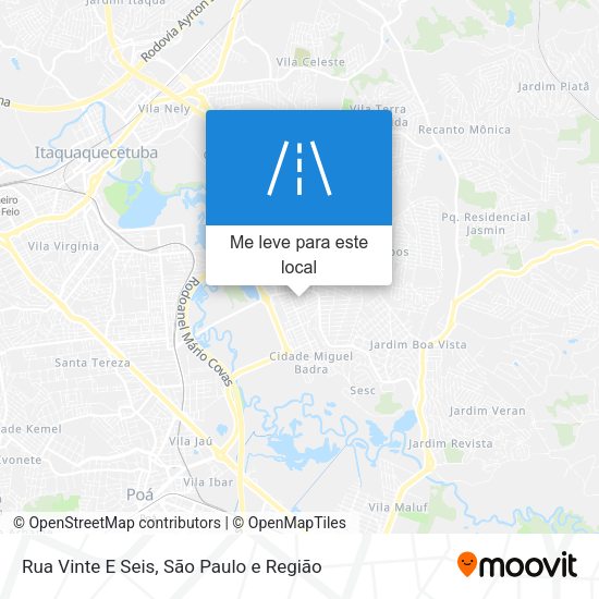 Rua Vinte E Seis mapa