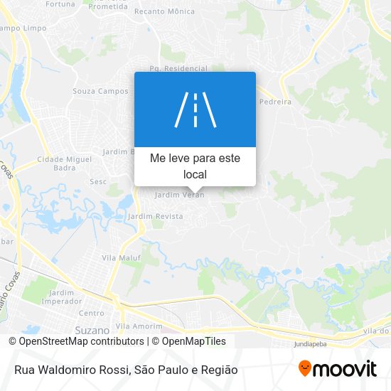 Rua Waldomiro Rossi mapa