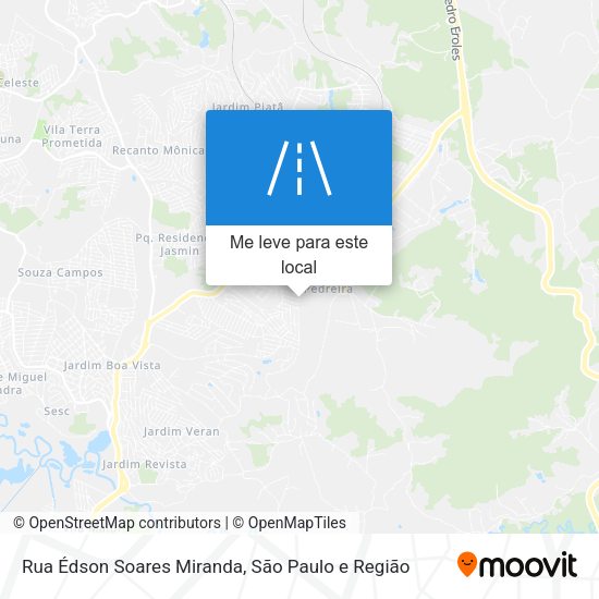 Rua Édson Soares Miranda mapa