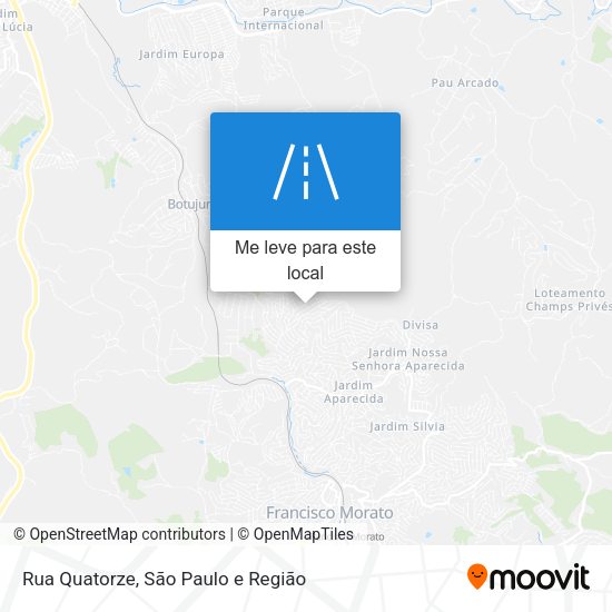 Rua Quatorze mapa