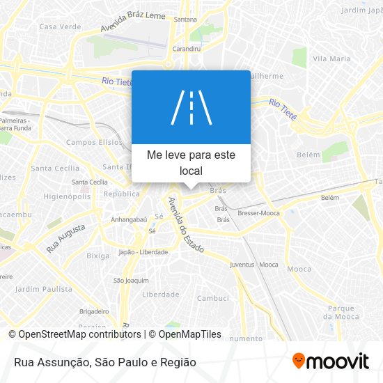 Rua Assunção mapa