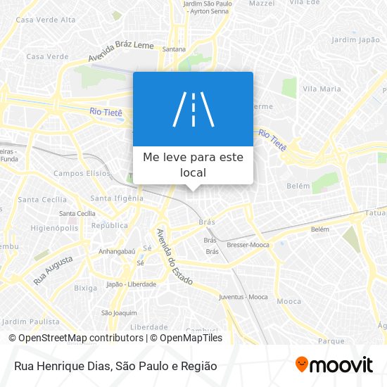 Rua Henrique Dias mapa