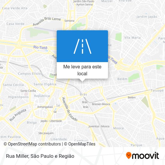 Rua Miller mapa