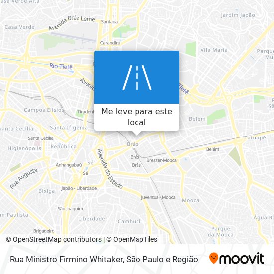 Rua Ministro Firmino Whitaker mapa