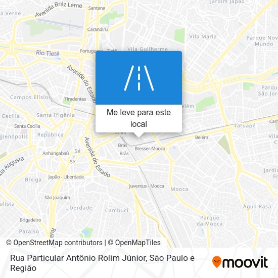 Rua Particular Antônio Rolim Júnior mapa