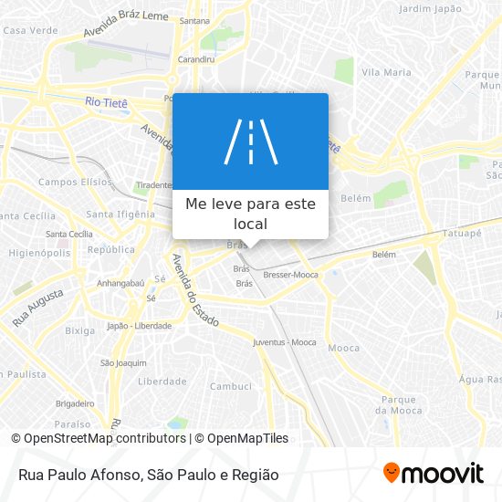 Rua Paulo Afonso mapa