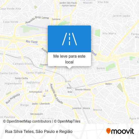 Rua Silva Teles mapa