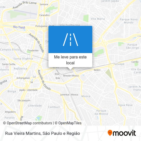 Rua Vieira Martins mapa