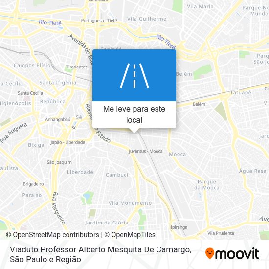 Viaduto Professor Alberto Mesquita De Camargo mapa