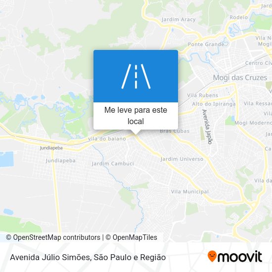 Avenida Júlio Simões mapa