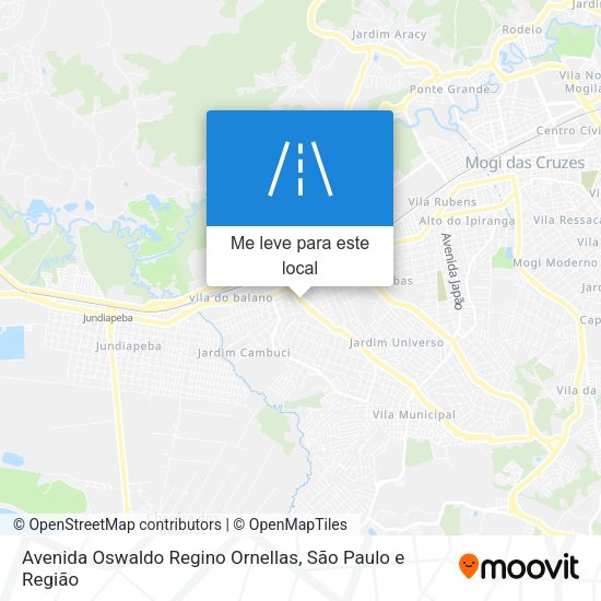 Avenida Oswaldo Regino Ornellas mapa
