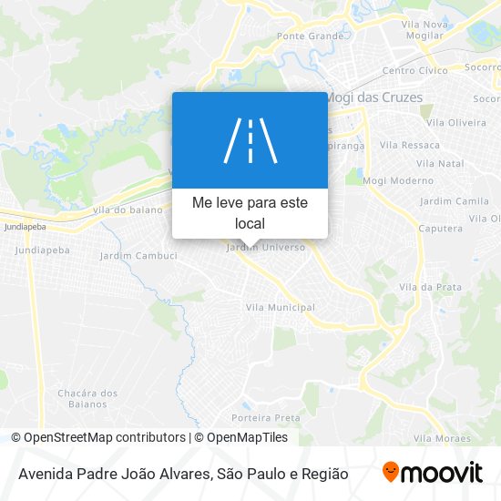 Avenida Padre João Alvares mapa