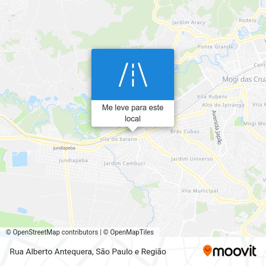 Rua Alberto Antequera mapa