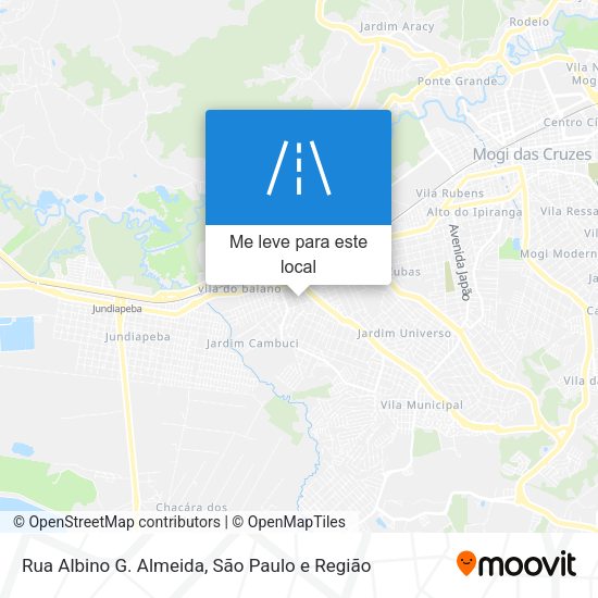 Rua Albino G. Almeida mapa