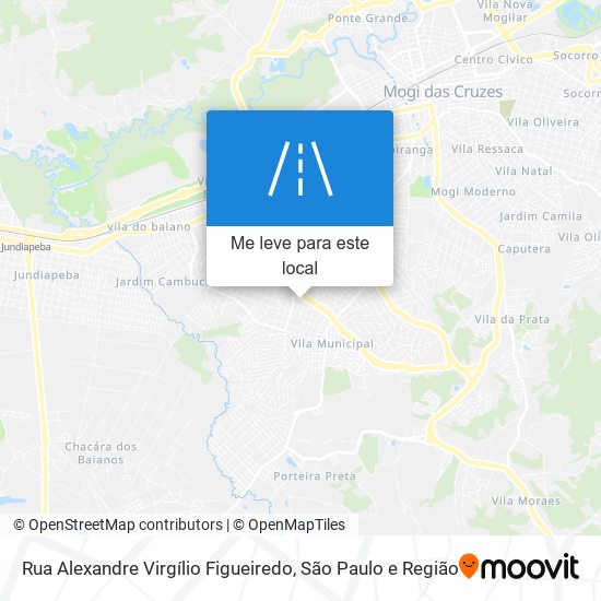 Rua Alexandre Virgílio Figueiredo mapa