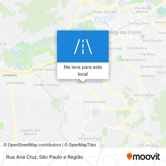 Rua Ana Cruz mapa