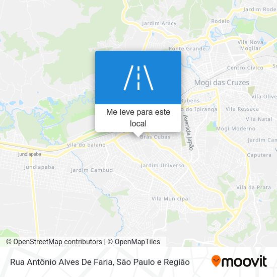 Rua Antônio Alves De Faria mapa