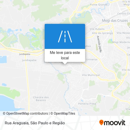 Rua Araguaia mapa