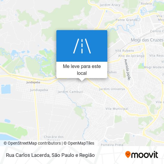 Rua Carlos Lacerda mapa