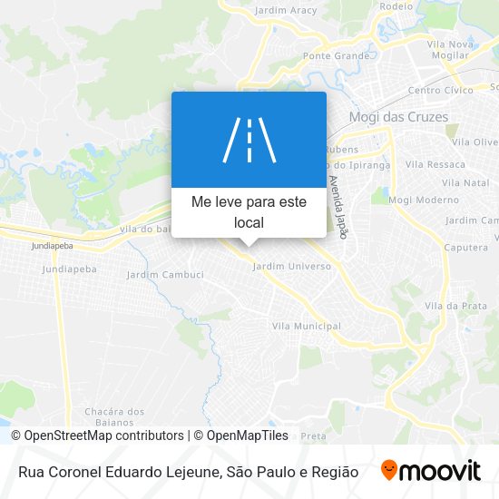 Rua Coronel Eduardo Lejeune mapa