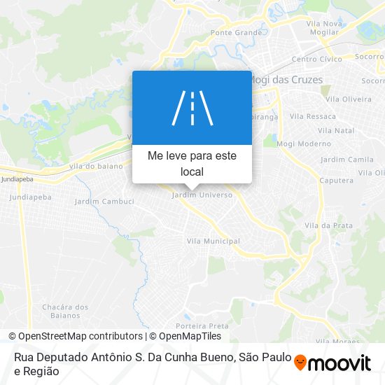 Rua Deputado Antônio S. Da Cunha Bueno mapa