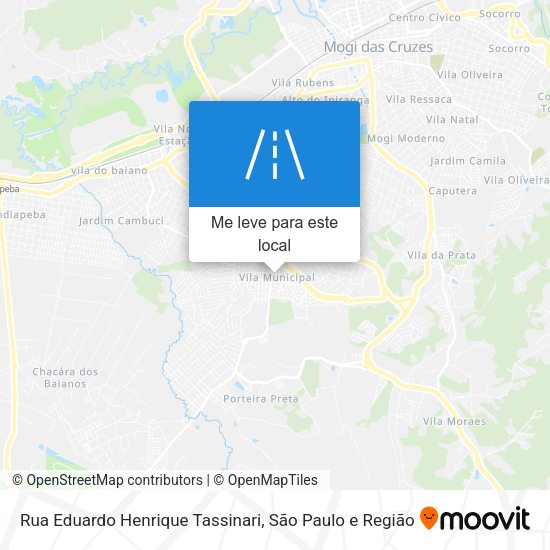 Rua Eduardo Henrique Tassinari mapa