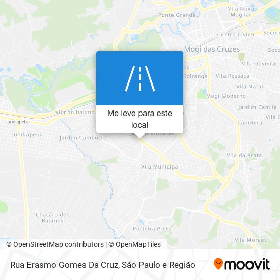 Rua Erasmo Gomes Da Cruz mapa