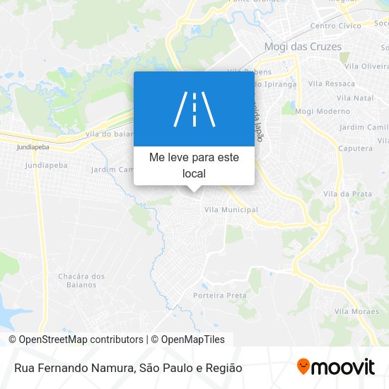 Rua Fernando Namura mapa