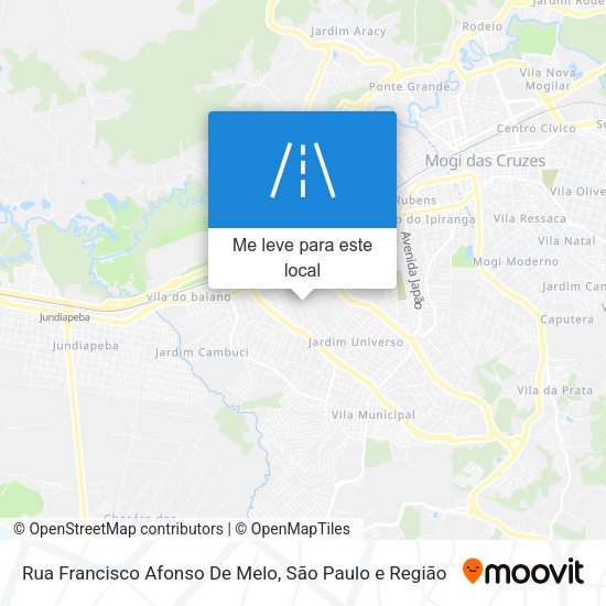 Rua Francisco Afonso De Melo mapa