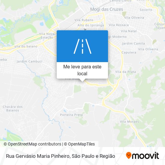 Rua Gervásio Maria Pinheiro mapa