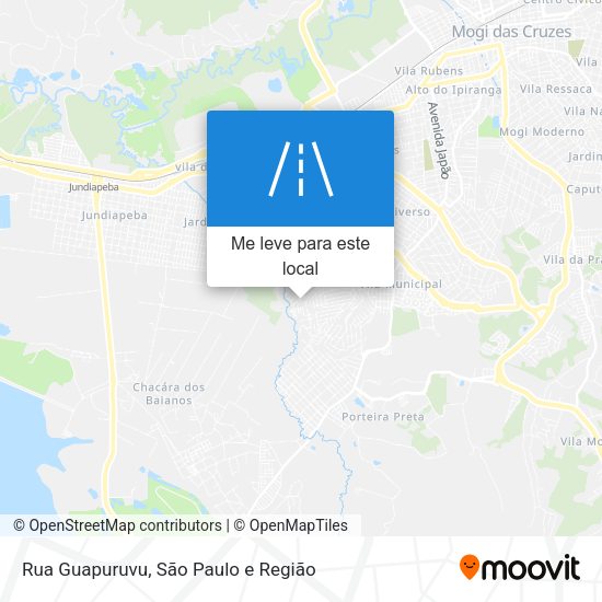 Rua Guapuruvu mapa