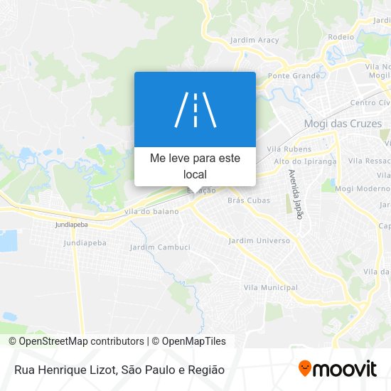 Rua Henrique Lizot mapa