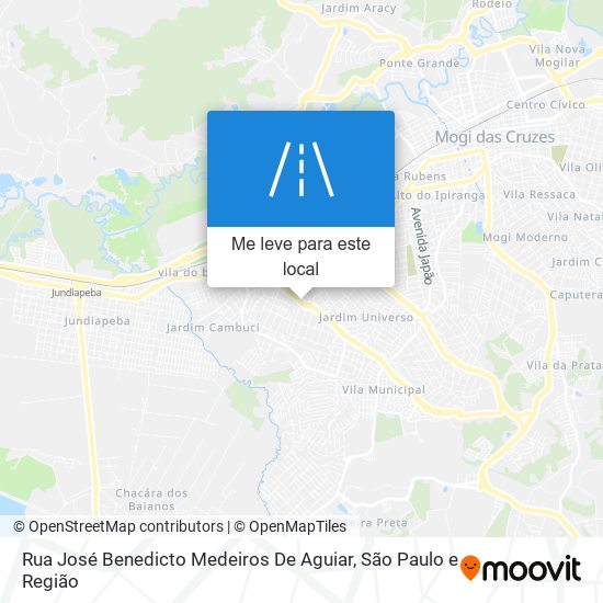 Rua José Benedicto Medeiros De Aguiar mapa