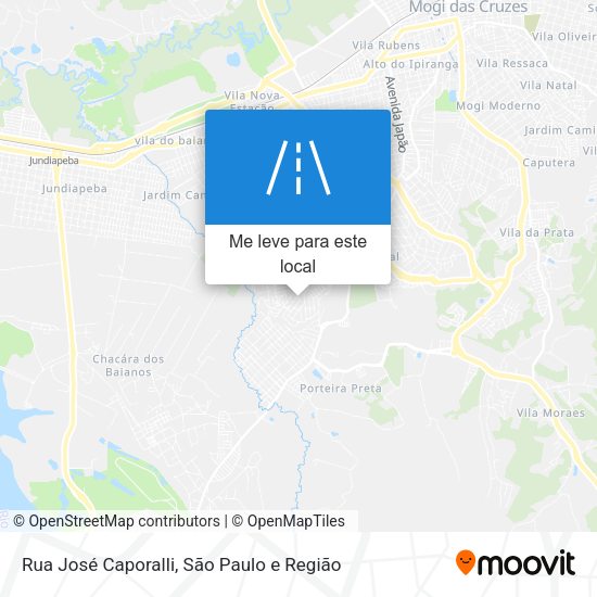 Rua José Caporalli mapa