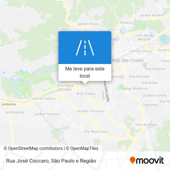 Rua José Coccaro mapa