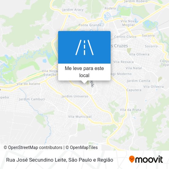 Rua José Secundino Leite mapa