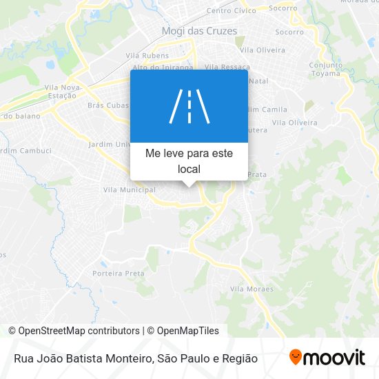 Rua João Batista Monteiro mapa