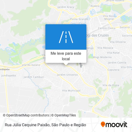 Rua Júlia Cequine Paixão mapa