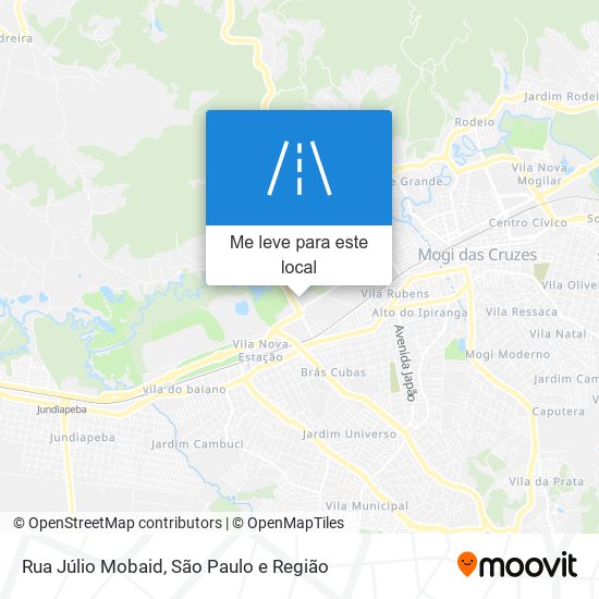 Rua Júlio Mobaid mapa