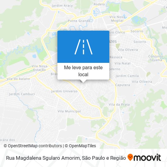 Rua Magdalena Sgularo Amorim mapa