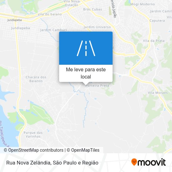 Rua Nova Zelândia mapa