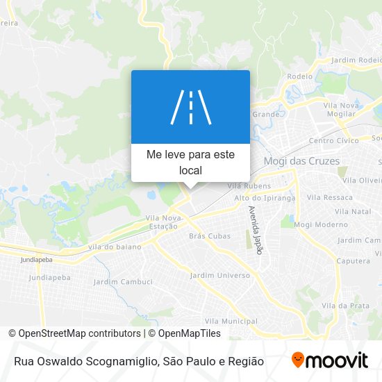 Rua Oswaldo Scognamiglio mapa