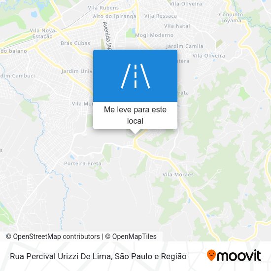 Rua Percival Urizzi De Lima mapa