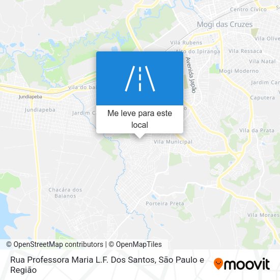 Rua Professora Maria L.F. Dos Santos mapa