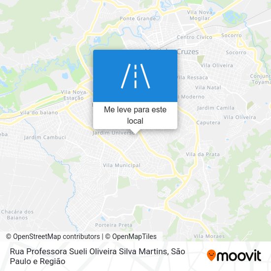 Rua Professora Sueli Oliveira Silva Martins mapa