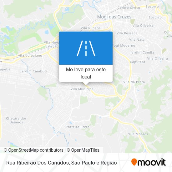 Rua Ribeirão Dos Canudos mapa